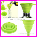 Food grade hot convient kitchen tools colorful silicone funnel